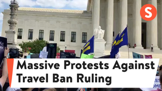 Activists Turn Out in Force to Protest Supreme Court Ruling on Muslim Travel Ban<em></em>